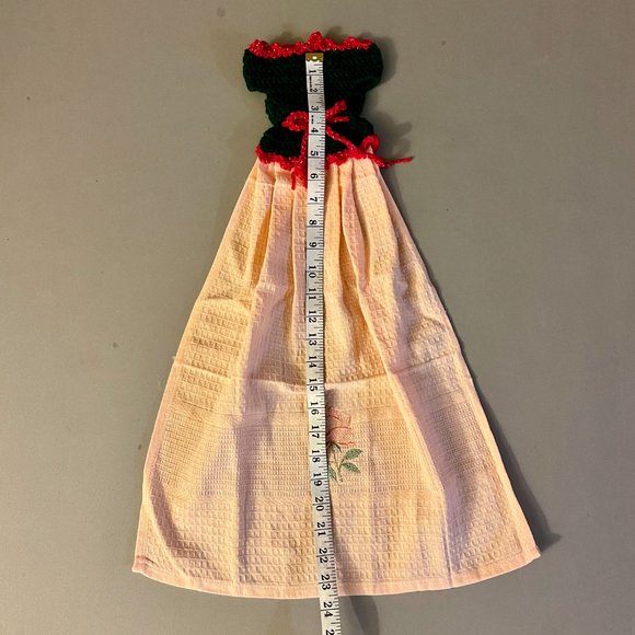 Dress Shape Dish Towel, Crochet Tea Towel Set, Crochet Cute Gift Set - Picture 6 of 16